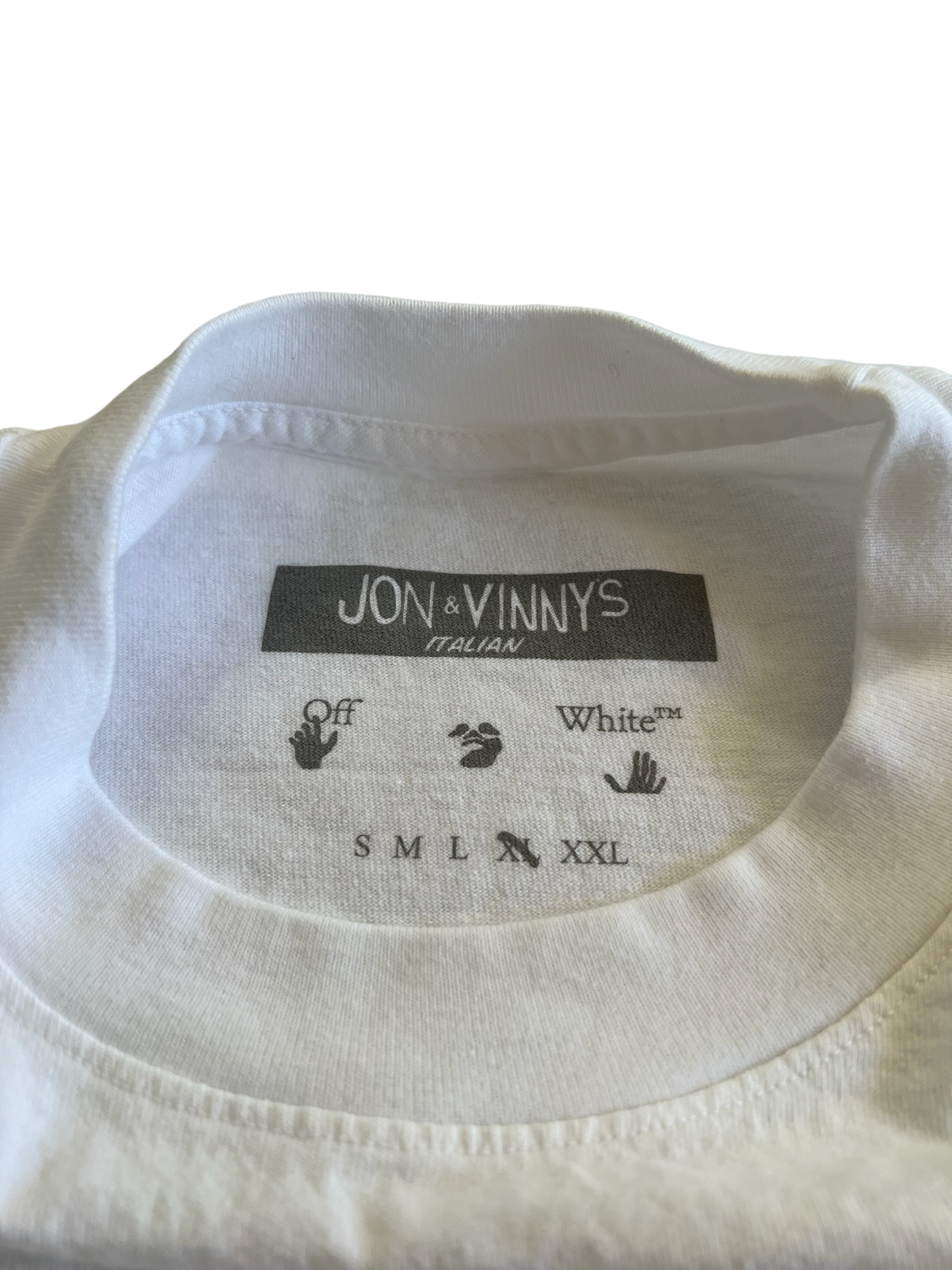 Off White x Jon & Vinnys Family Style Fest Tee