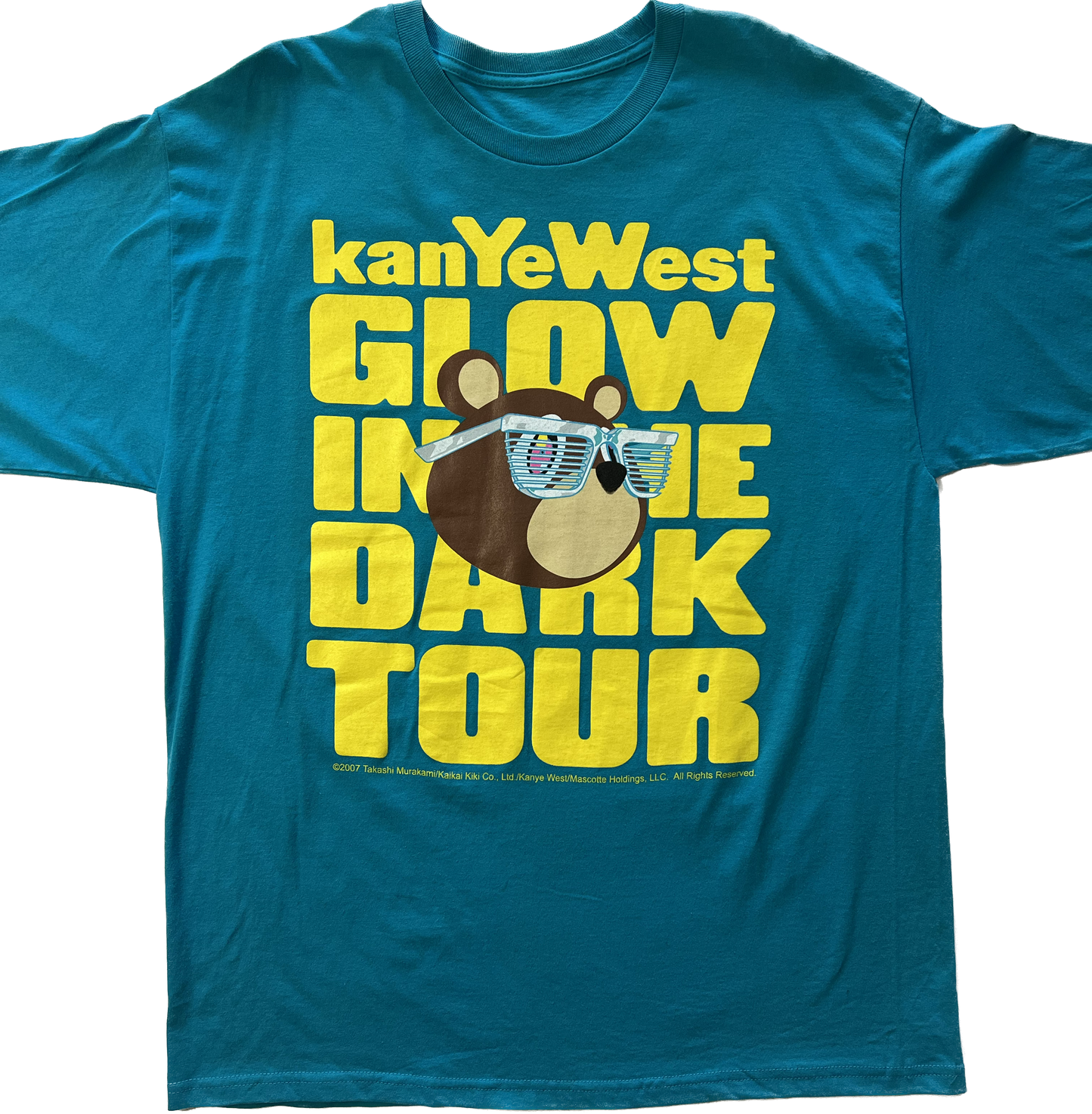 Kanye West x Takashi Murakami Glow In The Dark Tour Tee