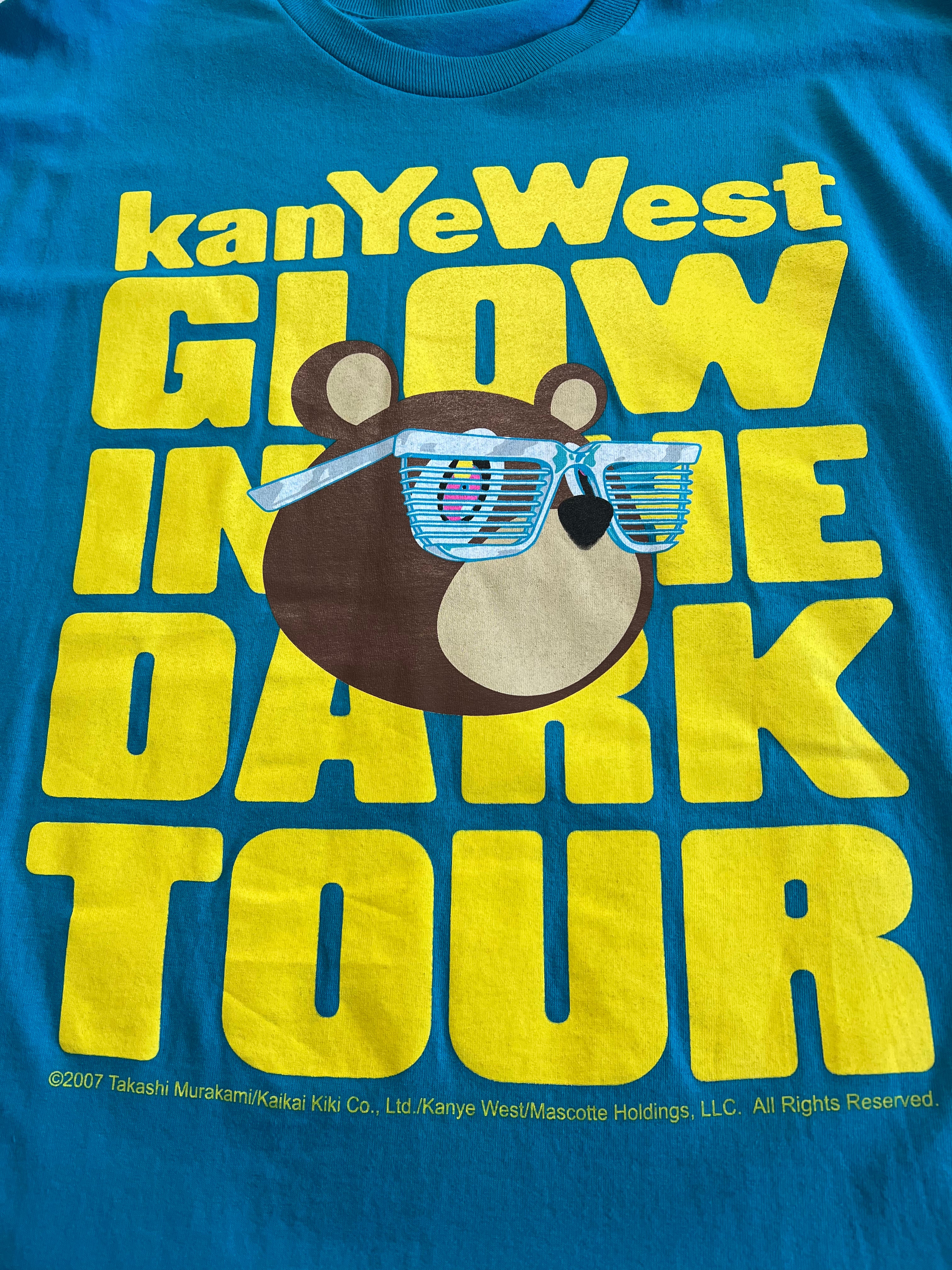 Kanye West Glow In The Dark Tour high quality Murakami Art Work T-Shirt