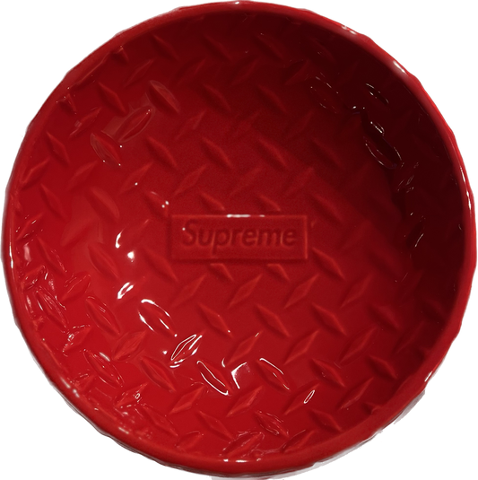 Supreme Diamond Plate Dog Bowl