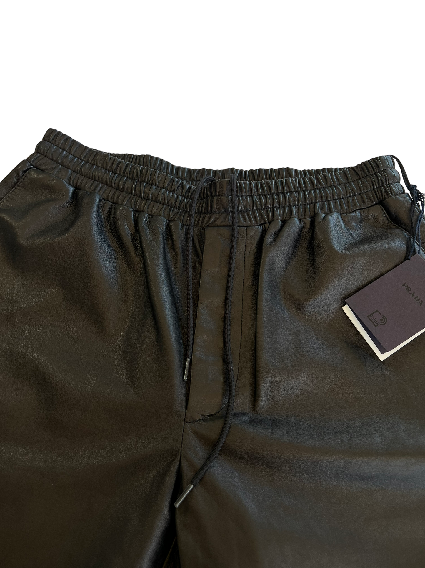 Prada Nappa Leather Bermuda Shorts