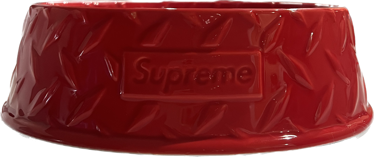 Supreme Diamond Plate Dog Bowl