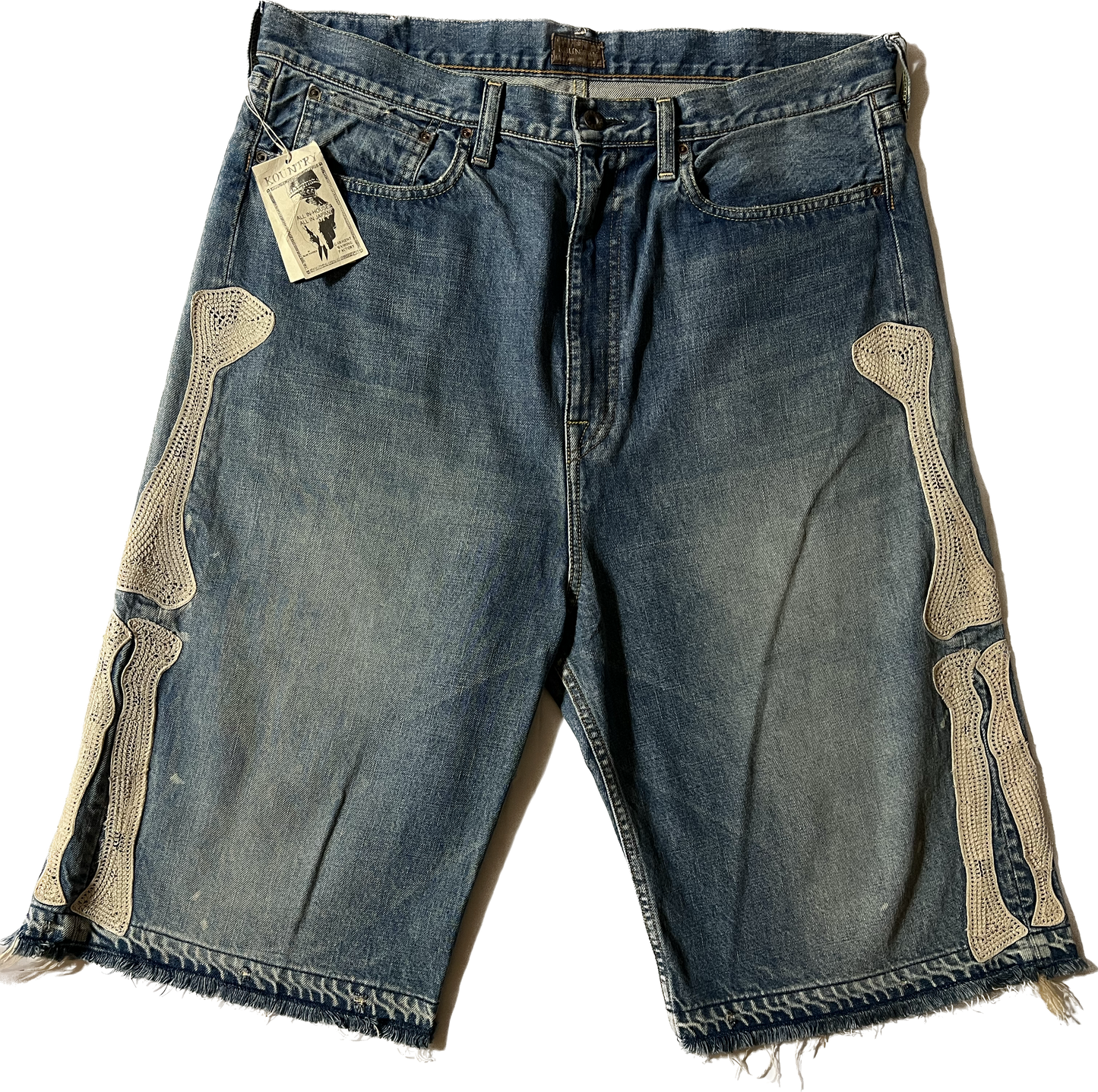 Kapital Denim Bone Shorts