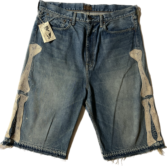 Kapital Denim Bone Shorts