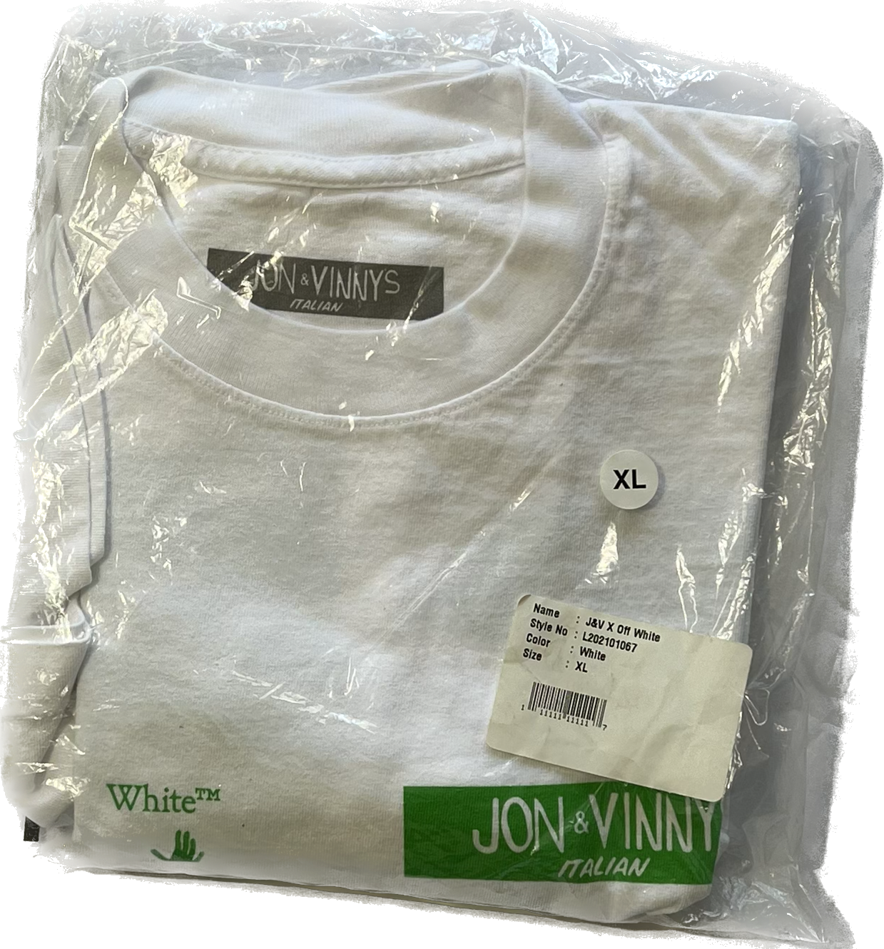 Off White x Jon & Vinnys Family Style Fest Tee