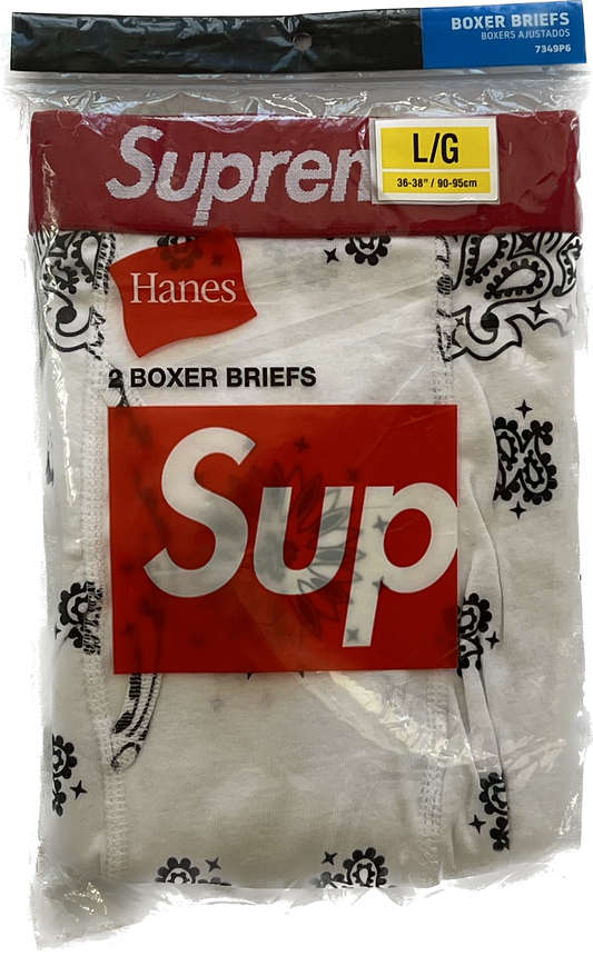 Supreme Hanes Bandana Boxer Briefs (2 Pack)