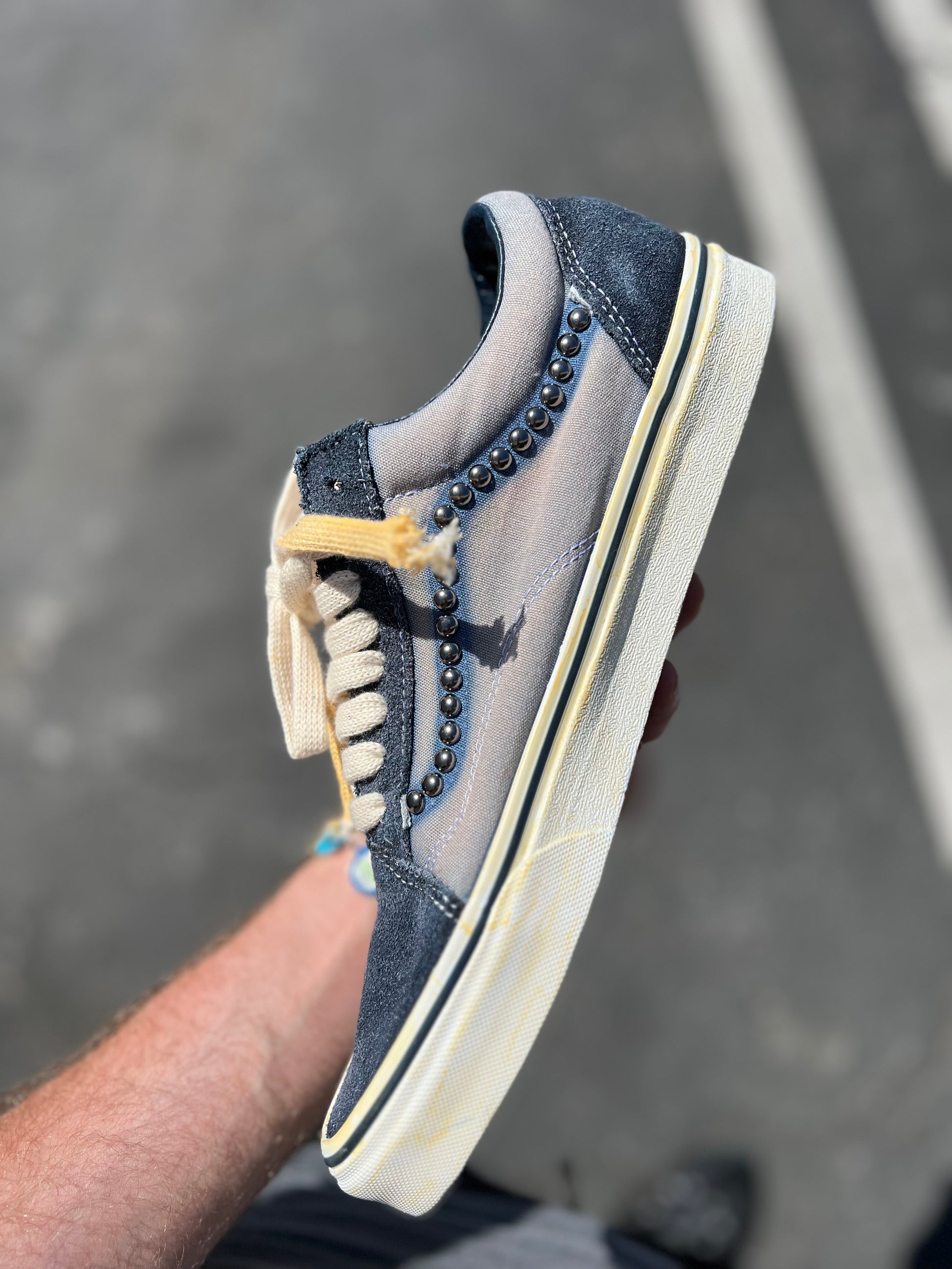 Supreme Box Logo Inspired Custom Vans Old Skool Shoes Unisex